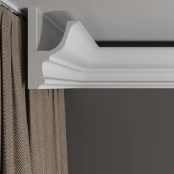 Потолочный плинтус под покраску Decor-Dizayn DD509 с подсветкой 2000×75×120