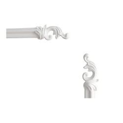 Угловой элемент к молдингу под покраску Decor-Dizayn H1-DD301 LR 165×71×25