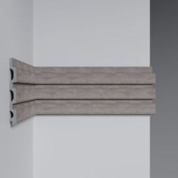 Стеновая панель из полистирола Decomaster Eco Line D316-77 Дуб капучино 2900×122×12