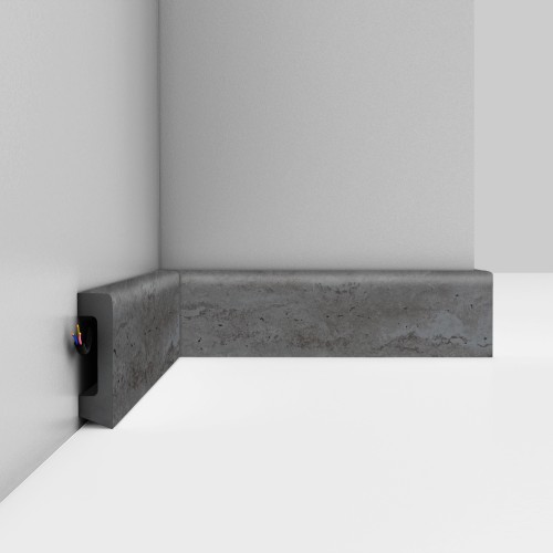 Плинтус Decomaster Травертин темный D234-1632 2400×58×16 Плинтус Decomaster Травертин темный D234-1632 2400×58×16