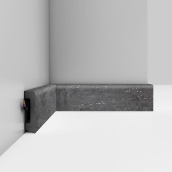 Плинтус Decomaster Травертин темный мерцающий D234-1632G 2400×58×16