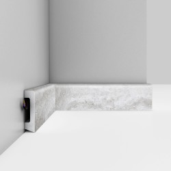 Плинтус Decomaster Кварц белый D234-1634 2400×58×16