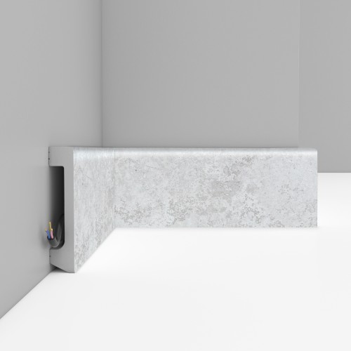 Плинтус Decomaster Травертин светлый D235-1619 2400×80×17 Плинтус Decomaster Травертин светлый D235-1619 2400×80×17