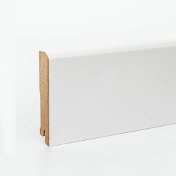 Плинтус МДФ ламинированный DeArtio White W02-100 2050×100×16