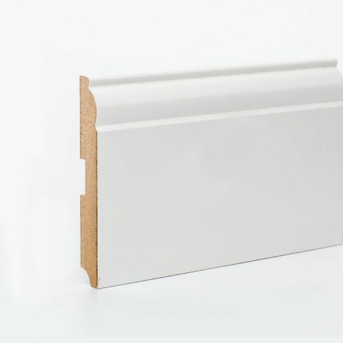 Плинтус МДФ ламинированный DeArtio White W04-120 2050×120×16 Плинтус МДФ ламинированный DeArtio White W04-120 2050×120×16