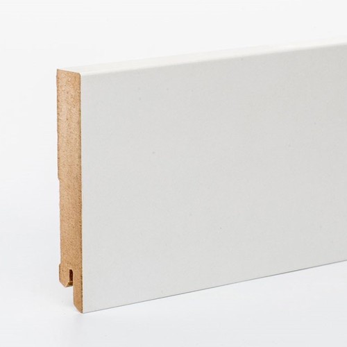 Плинтус МДФ ламинированный Арт Лайн белый 2050×100×16 Плинтус МДФ ламинированный Арт Лайн белый 2050×100×16