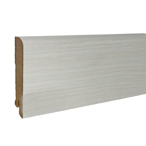 Плинтус МДФ ламинированный DeArtio Ясень белый B302-01 2050×80×16 Плинтус МДФ ламинированный DeArtio Ясень белый B302-01 2050×80×16
