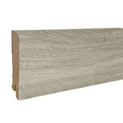 Плинтус МДФ ламинированный DeArtio Дуб светло-серый B302-07 2050×80×16