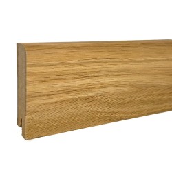 Плинтус МДФ ламинированный DeArtio Дуб Скандинавский светлый B302-12 2050×80×16