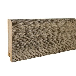 Плинтус МДФ ламинированный DeArtio Дуб жженый B302-19 2050×80×16