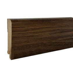 Плинтус МДФ ламинированный DeArtio Вяз Волжский коричневый B302-23 2050×80×16