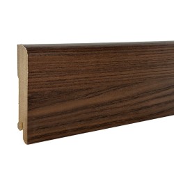 Плинтус МДФ ламинированный DeArtio Дуб Скандинавский коричневый B302-24 2050×80×16