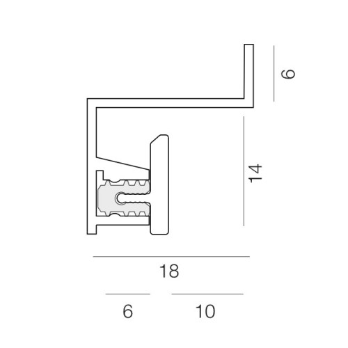 Вставка алюминиевая в теневой плинтус Ликорн С-13.2.3 черный 2000×10×18 Вставка алюминиевая в теневой плинтус Ликорн С-13.2.3 черный 2000×10×18