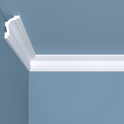 Потолочный плинтус под покраску Bello Deco K8 2000×30×45