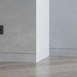 Плинтус алюминиевый скрытый с подсветкой Laconistiq Regular 41-100-300 без покрытия 3000×80×13