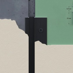 Профиль алюминиевый теневой Laconistiq Classic 21-100-300 без покрытия 3000×37×10,7