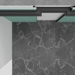 Профиль алюминиевый теневой с подсветкой Laconistiq Multilevel Черный RAL 9005 25-21-300 матовый 3000×46,3×27,7