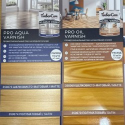 Лак для паркета TimberCare Pro Aqua Varnish 350074 полуматовый 2,5 л