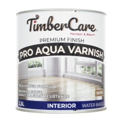 Лак для паркета TimberCare Pro Aqua Varnish 350074 полуматовый 2,5 л
