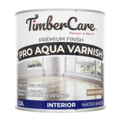 Лак для паркета TimberCare Pro Aqua Varnish 350075 полуглянцевый 2,5 л