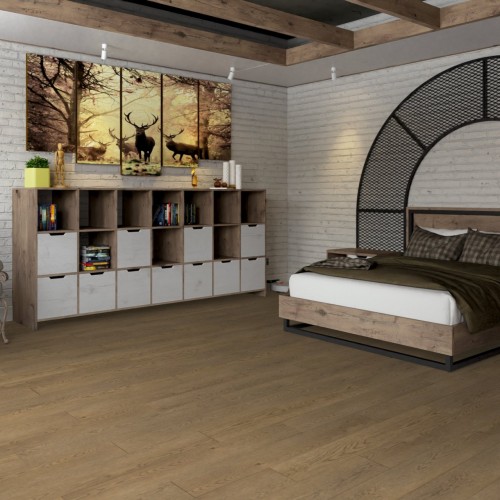 Кварцвиниловый SPC ламинат Damy Floor Family Дуб Мокко 0030-6 1220×180×4