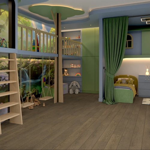 Кварцвиниловый SPC ламинат Damy Floor Family Дуб Мокко 0030-6 1220×180×4
