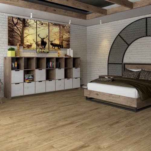 Кварцвиниловый SPC ламинат Damy Floor Family Орех Европейский 0036-2 1220×180×4