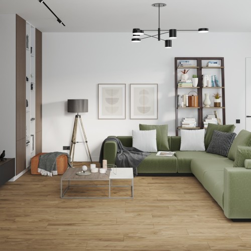 Кварцвиниловый SPC ламинат Damy Floor Family Орех Европейский 0036-2 1220×180×4