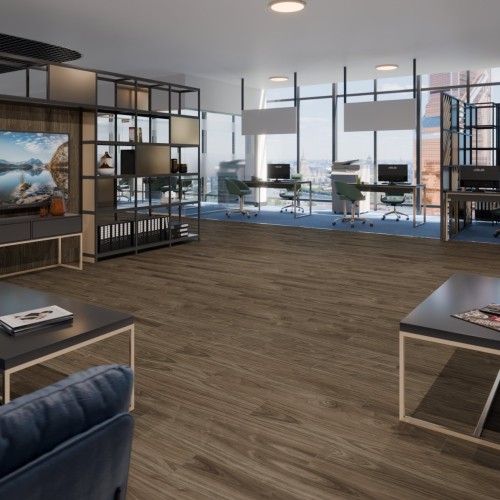 Кварцвиниловый SPC ламинат Damy Floor Family Орех Американский 0036-3 1220×180×4
