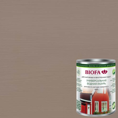 Лазурь для дерева Biofa 5075 цвет 7513 0,4 л