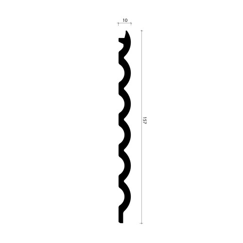 Стеновая панель из полистирола Alpine Walls LineArt ECO0974B 2900×157×10
