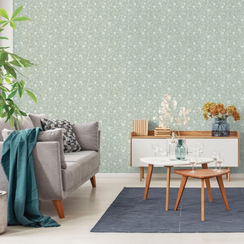 Обои Aura Spring Magnolia green 1907-5 10,05×0,53