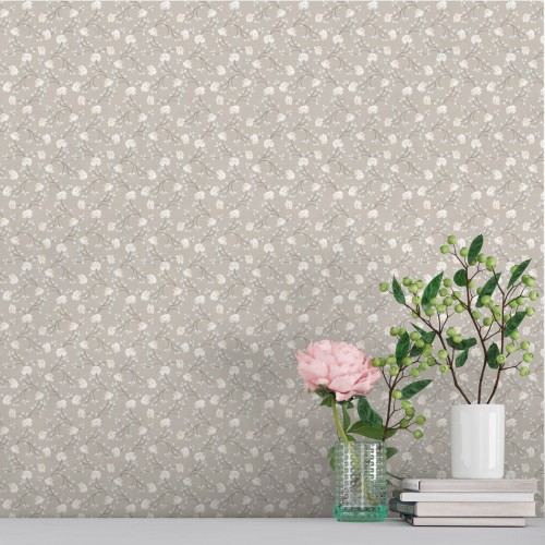 Обои Aura Spring Petit flowers beige 1905-3 10,05×0,53