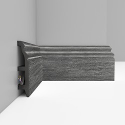 Плинтус Decomaster Дуб титан D232-87 2400×100×22