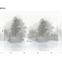 Панно Loymina Пейзаж Английские озера ART8 011 3×4