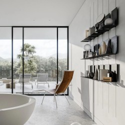 Плинтус алюминиевый скрытый с подсветкой Laconistiq Strong 42-100-300 без покрытия 3000×80×13,1