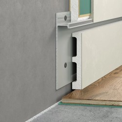 Плинтус алюминиевый скрытый с подсветкой Laconistiq Strong 42-100-300 без покрытия 3000×80×13,1