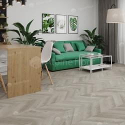 Кварцвиниловая плитка Alpine Floor клеевая Chevron Alpine LVT Дуб Фантазия Chevron ECO 20-1 французская елка 555×127×2,5