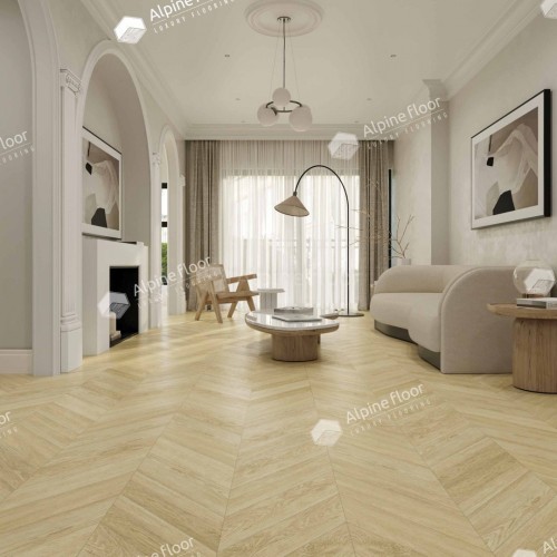 Кварцвиниловая плитка Alpine Floor клеевая Chevron Alpine LVT Дуб Ваниль Селект Chevron ECO 20-2 французская елка 555×127×2,5 Кварцвиниловая плитка Alpine Floor клеевая Chevron Alpine LVT Дуб Ваниль Селект Chevron ECO 20-2 французская елка 555×127×2,5