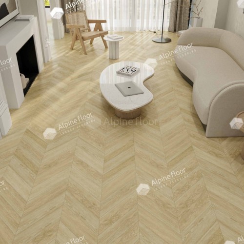 Кварцвиниловая плитка Alpine Floor клеевая Chevron Alpine LVT Дуб Ваниль Селект Chevron ECO 20-2 французская елка 555×127×2,5 Кварцвиниловая плитка Alpine Floor клеевая Chevron Alpine LVT Дуб Ваниль Селект Chevron ECO 20-2 французская елка 555×127×2,5