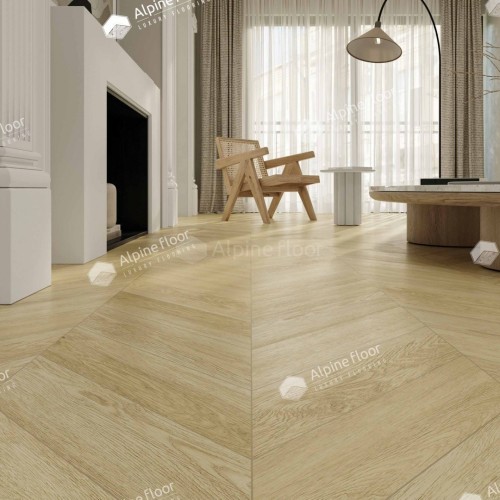 Кварцвиниловая плитка Alpine Floor клеевая Chevron Alpine LVT Дуб Ваниль Селект Chevron ECO 20-2 французская елка 555×127×2,5 Кварцвиниловая плитка Alpine Floor клеевая Chevron Alpine LVT Дуб Ваниль Селект Chevron ECO 20-2 французская елка 555×127×2,5