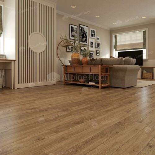 Кварцвиниловый SPC ламинат Alpine Floor Grand Sequoia Village Гевуина ECO 11-707 1220×125×4