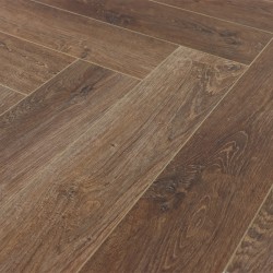 Кварцвиниловый SPC ламинат Cronafloor Herringbone Дуб Тулуза H001 венгерская елка 640×128×4,5