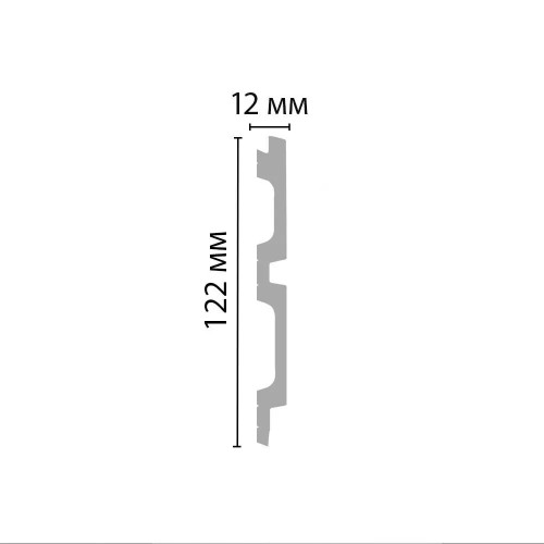 Стеновая панель под покраску Decomaster D319-115 2900×122×12