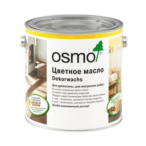 Цветное масло Osmo Dekorwachs Intensive 3132 Серо-бежевый 0,22 л Цветное масло Osmo Dekorwachs Intensive 3132 Серо-бежевый 0,22 л