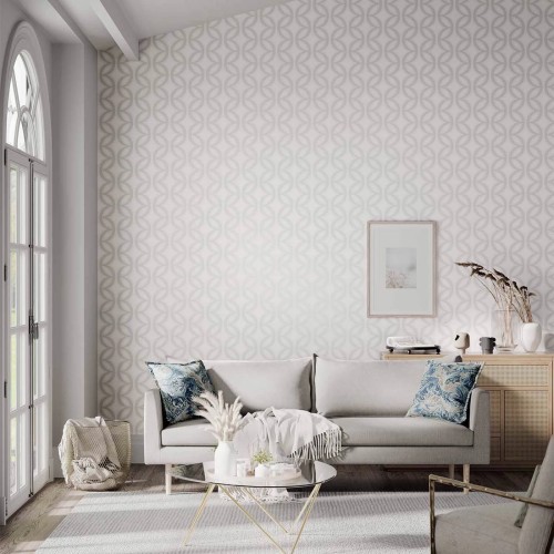 Обои Harlequin Colour 1 Caprice Chalk Pearl And Silver 110594 10,05×0,52