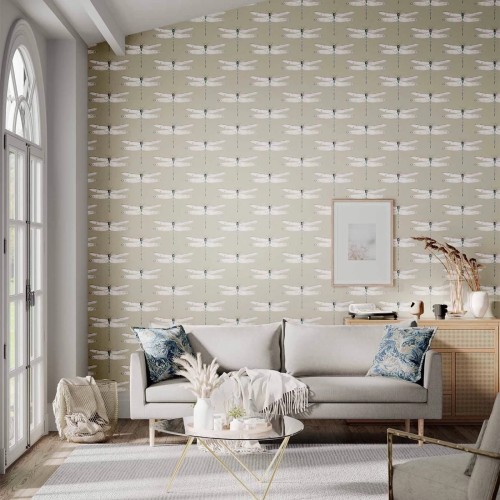 Обои Harlequin Colour 1 Demoiselle Jute/Slate 111241 10,05×0,52