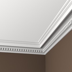 Потолочный плинтус под покраску Европласт 1.50.111 2000×118×112