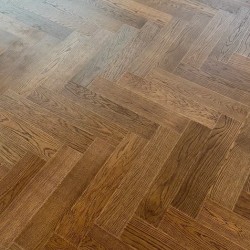 Композитная паркетная доска Quartz Parquet Штучный паркет Дуб Брауни 44-413 венгерская елка 400×100×5
