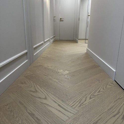 Композитная паркетная доска Quartz Parquet Штучный паркет Дуб Шампань 44-414 венгерская елка 400×100×5